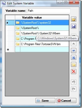 Windows Environment Variables Manager